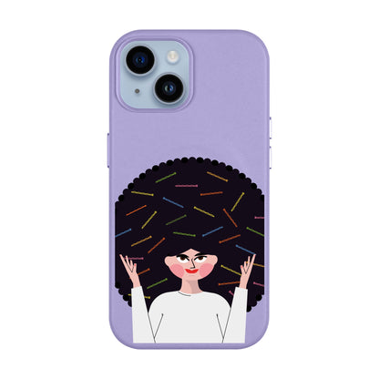 TANGLES OF HAPPINESS-Leather Kılıf MagSafe Özellikli - iPhone 13