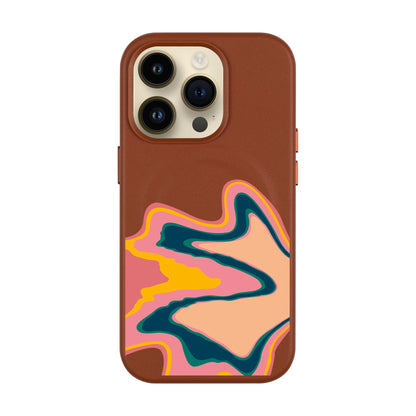 US IN ESSENCE-Leather Kılıf MagSafe Özellikli - iPhone 14 Pro