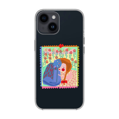 KEDİ POSTA PULU-iPhone 14 Solid Kılıf