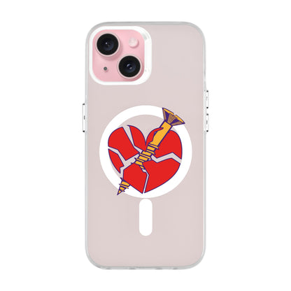 BROKEN HEART-iPhone 15 Hold Kılıf MagSafe Özellikli