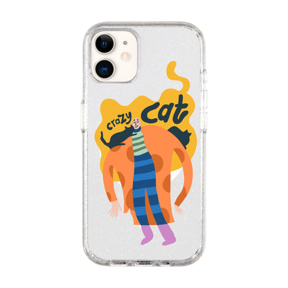 CRAZY CAT-Shiny Kılıf MagSafe Özellikli - iPhone 11