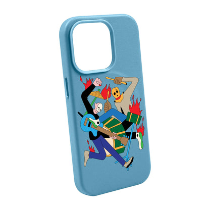 MONSTER MASH-iPhone 14 Pro Max Leather Kılıf MagSafe Özellikli