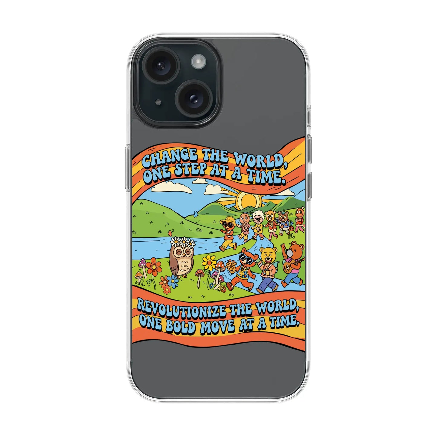 CHANGE THE WORLD-iPhone 15 Solid Kılıf MagSafe Özellikli