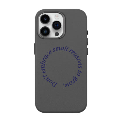 GROW-iPhone 14 Pro Max Leather Premium Kılıf MagSafe Özellikli