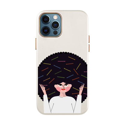 TANGLES OF HAPPINESS-iPhone X / Xs Leather Kılıf