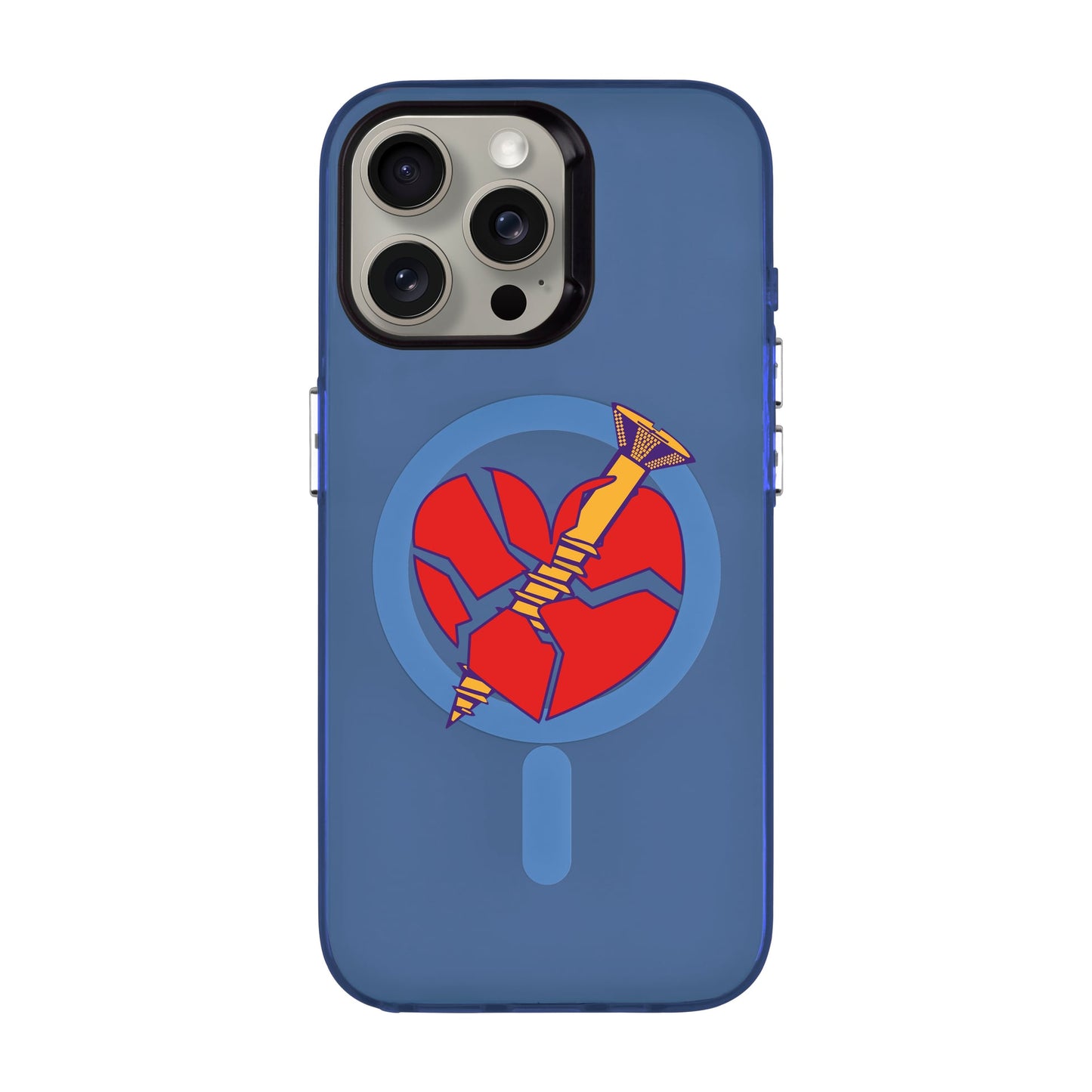 BROKEN HEART-iPhone 15 Pro Max Hold Kılıf MagSafe Özellikli