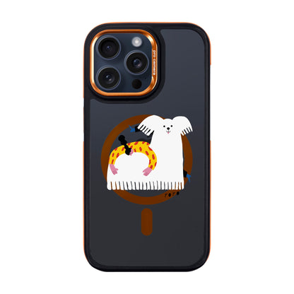 FANCY DOG-iPhone 15 Pro Max Dark Kılıf MagSafe Özellikli