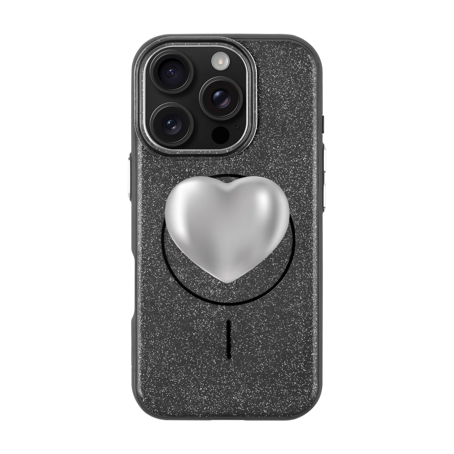 SILVER HEART-iPhone 16 Pro Radiant Kılıf MagSafe Özellikli