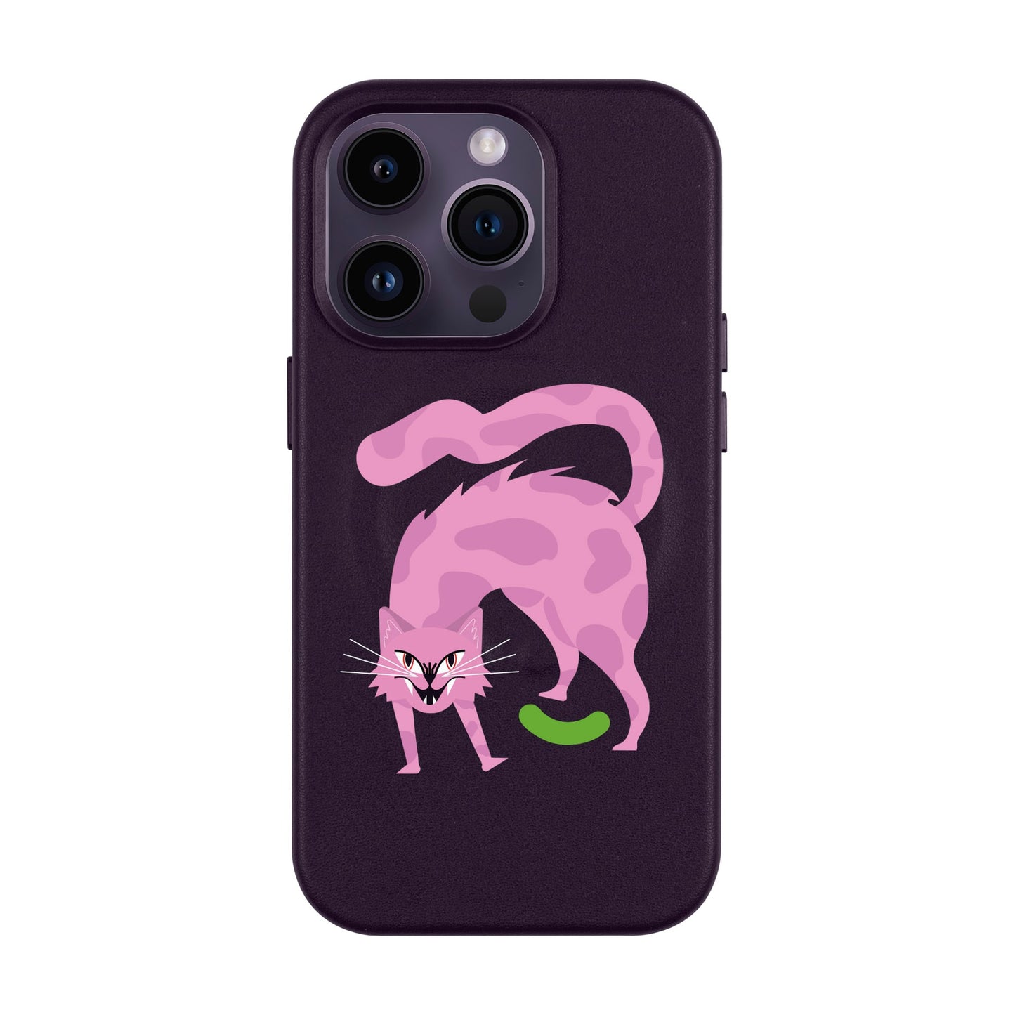 GRUMBLEPAWS-Leather Kılıf MagSafe Özellikli - iPhone 14 Pro