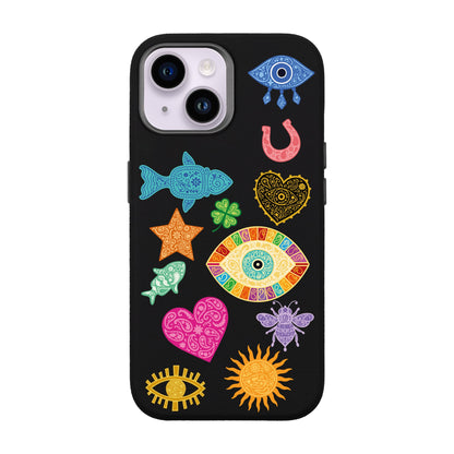 CHARMS BY BERRİN ÖZKAN-iPhone 14 Leather Premium Kılıf MagSafe Özellikli