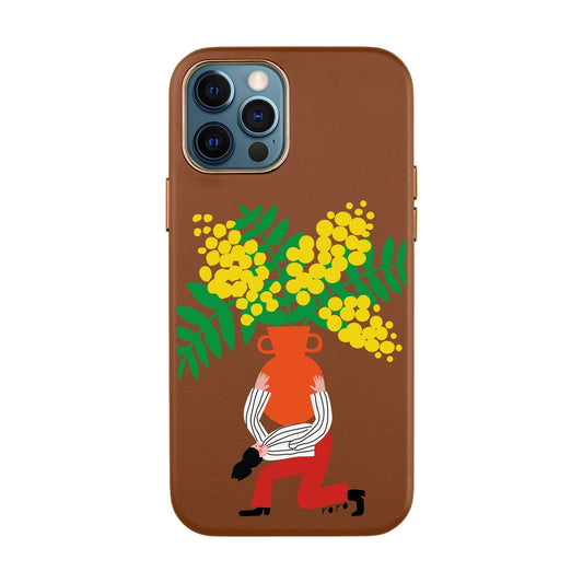 VASE-iPhone XR Leather Kılıf