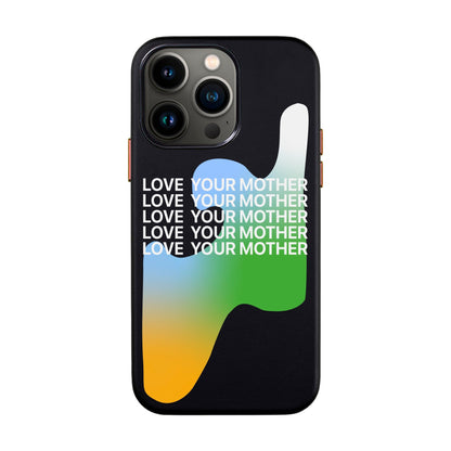 LOVE YOUR MOTHER-iPhone 13 Pro Leather Kılıf