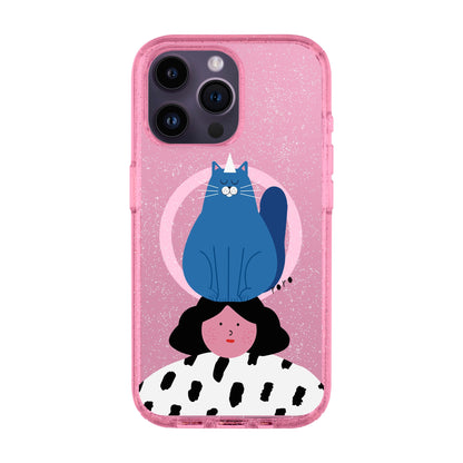 NAUGHTY CAT-iPhone 14 Pro Max Shiny Kılıf MagSafe Özellikli