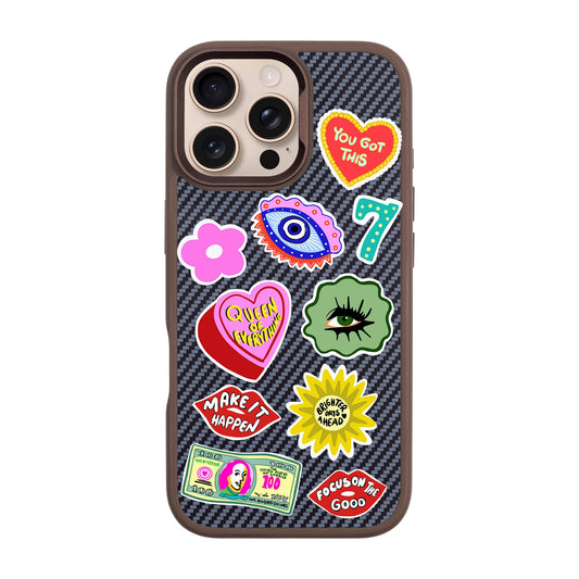HM STICKERS-iPhone 16 Pro Max Plaid Kılıf MagSafe Özellikli