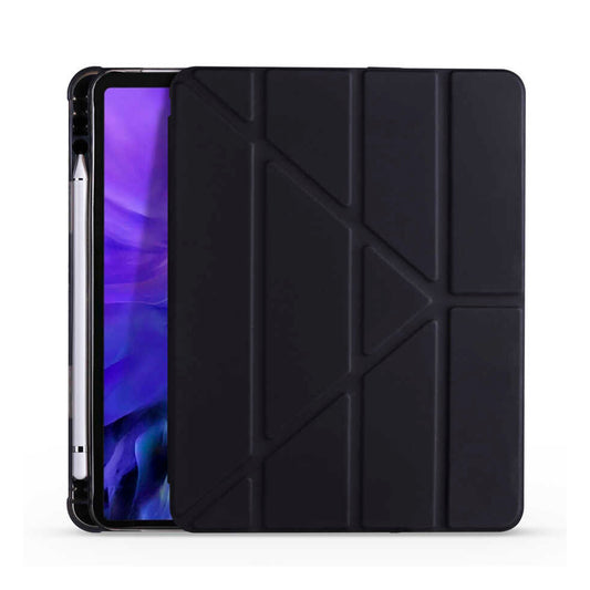 Apple iPad Pro 12.9 inç 2022 M2-Trigon Folding Kalemlikli Standlı Kılıf