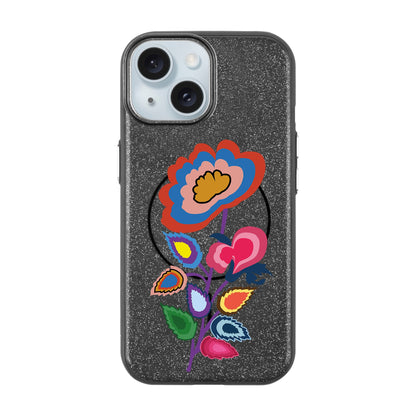 KNITTED FLOWER-iPhone 15 Plus Radiant Kılıf MagSafe Özellikli
