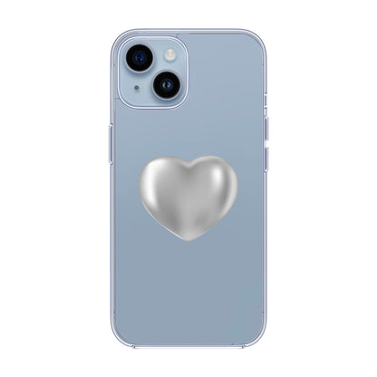 SILVER HEART-iPhone 14 Solid Kılıf