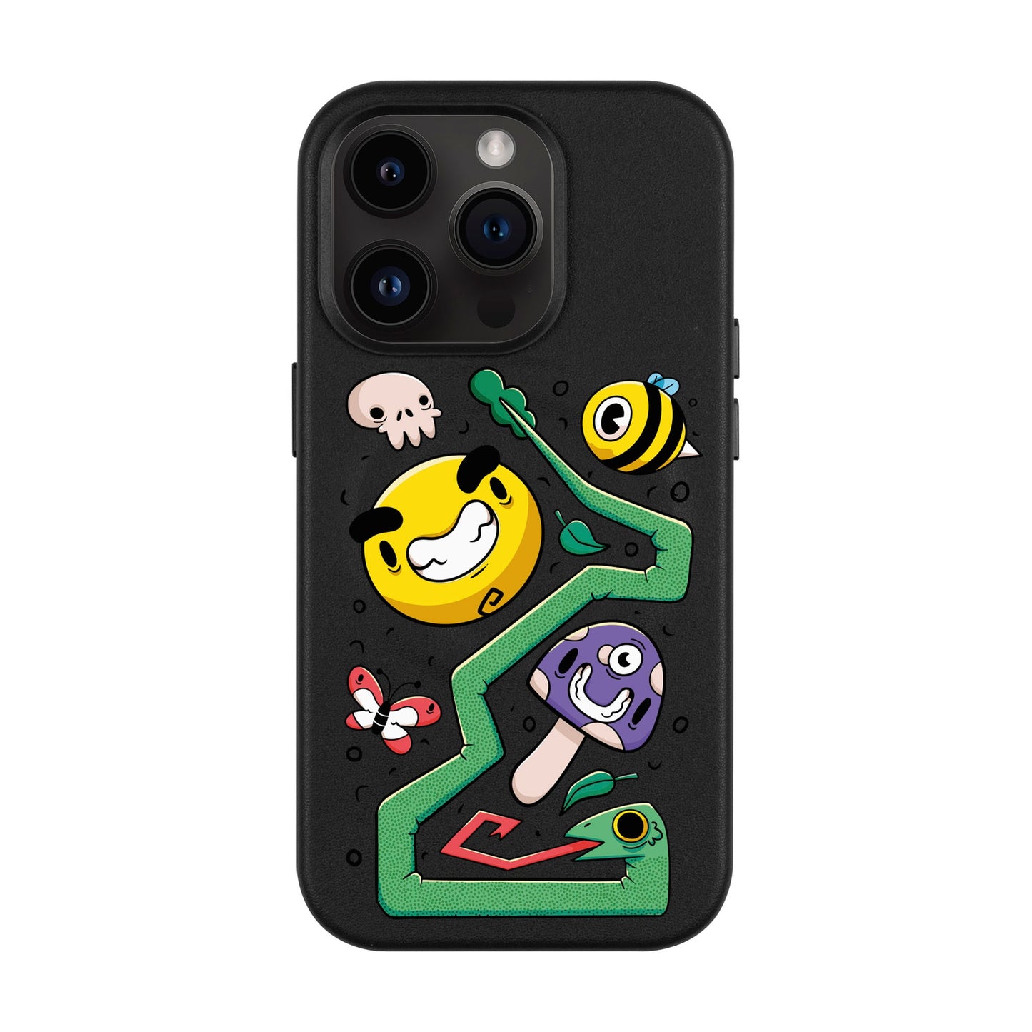 NADUR-Leather Kılıf MagSafe Özellikli - iPhone 14 Pro