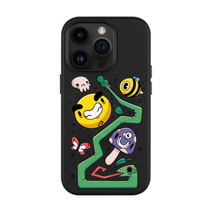 NADUR-Leather Kılıf MagSafe Özellikli - iPhone 14 Pro