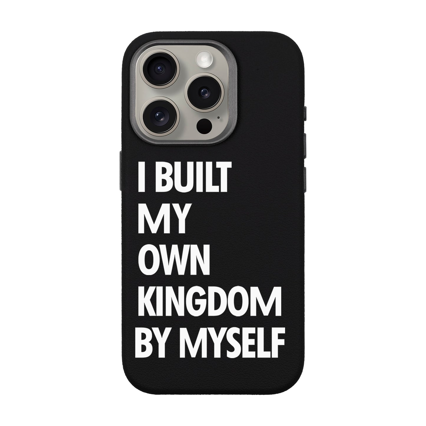 KINGDOM-iPhone 15 Pro Leather Premium Kılıf MagSafe Özellikli