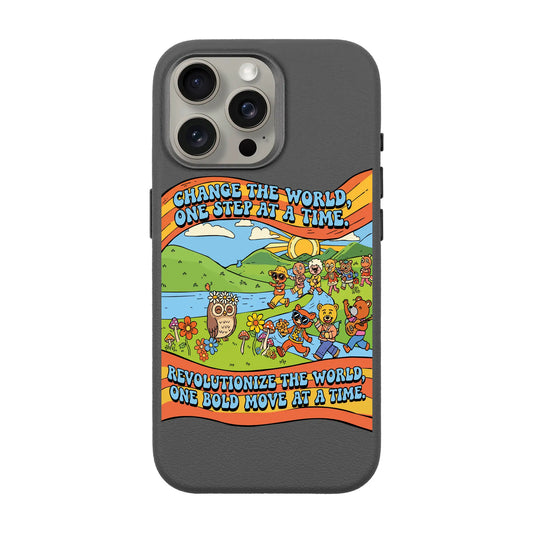 CHANGE THE WORLD-iPhone 15 Pro Max Leather Premium Kılıf MagSafe Özellikli