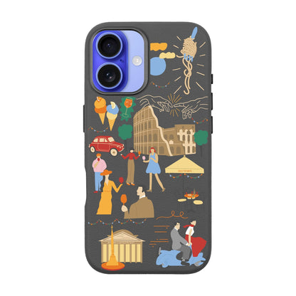 ROMA-iPhone 16 Plus Leather Premium Kılıf MagSafe Özellikli