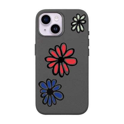 FLORIST-iPhone 13 Leather Premium Kılıf MagSafe Özellikli