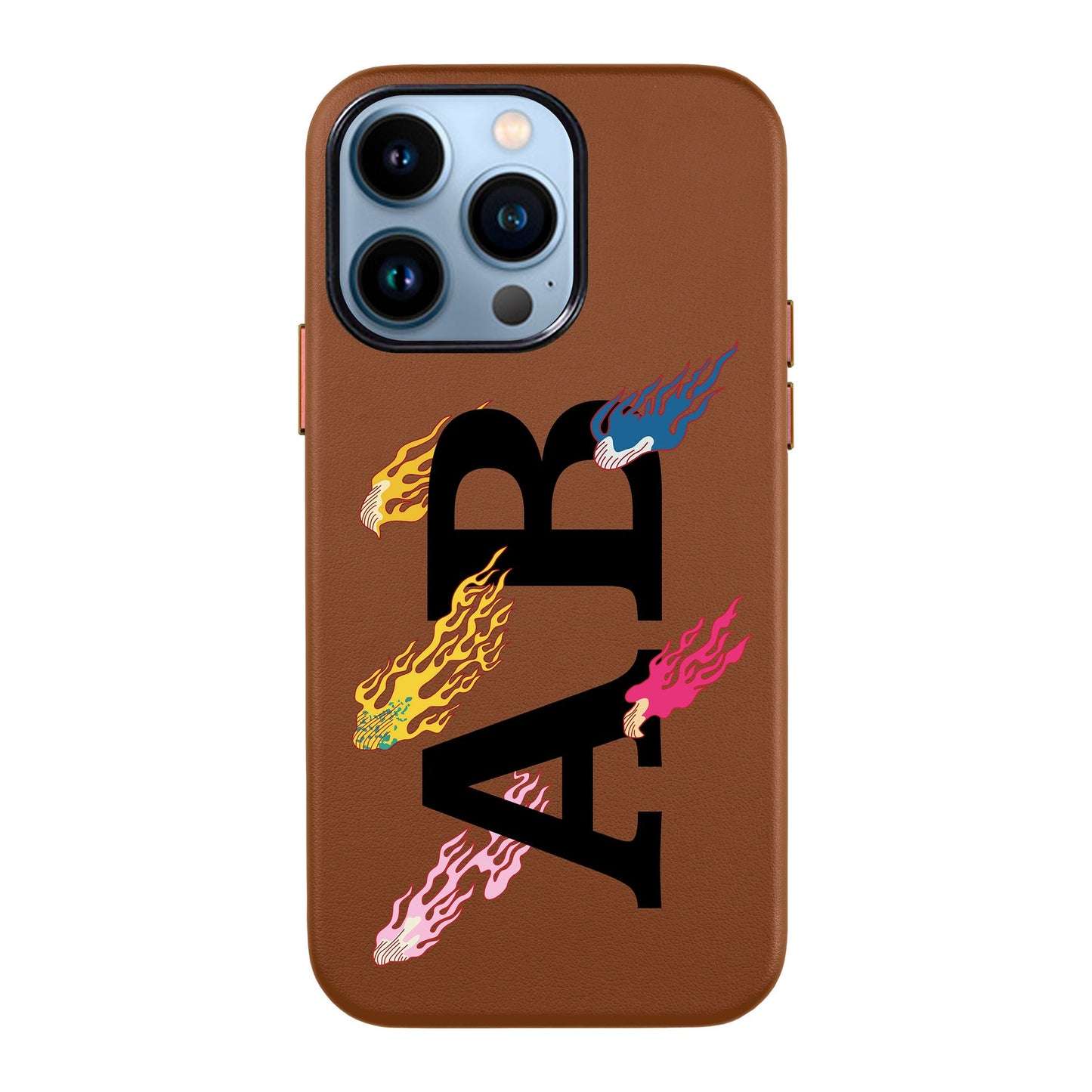 SHOOTİNG STAR KİŞİSELLEŞTİRİLMİŞ-iPhone 13 Pro Max Leather Kılıf