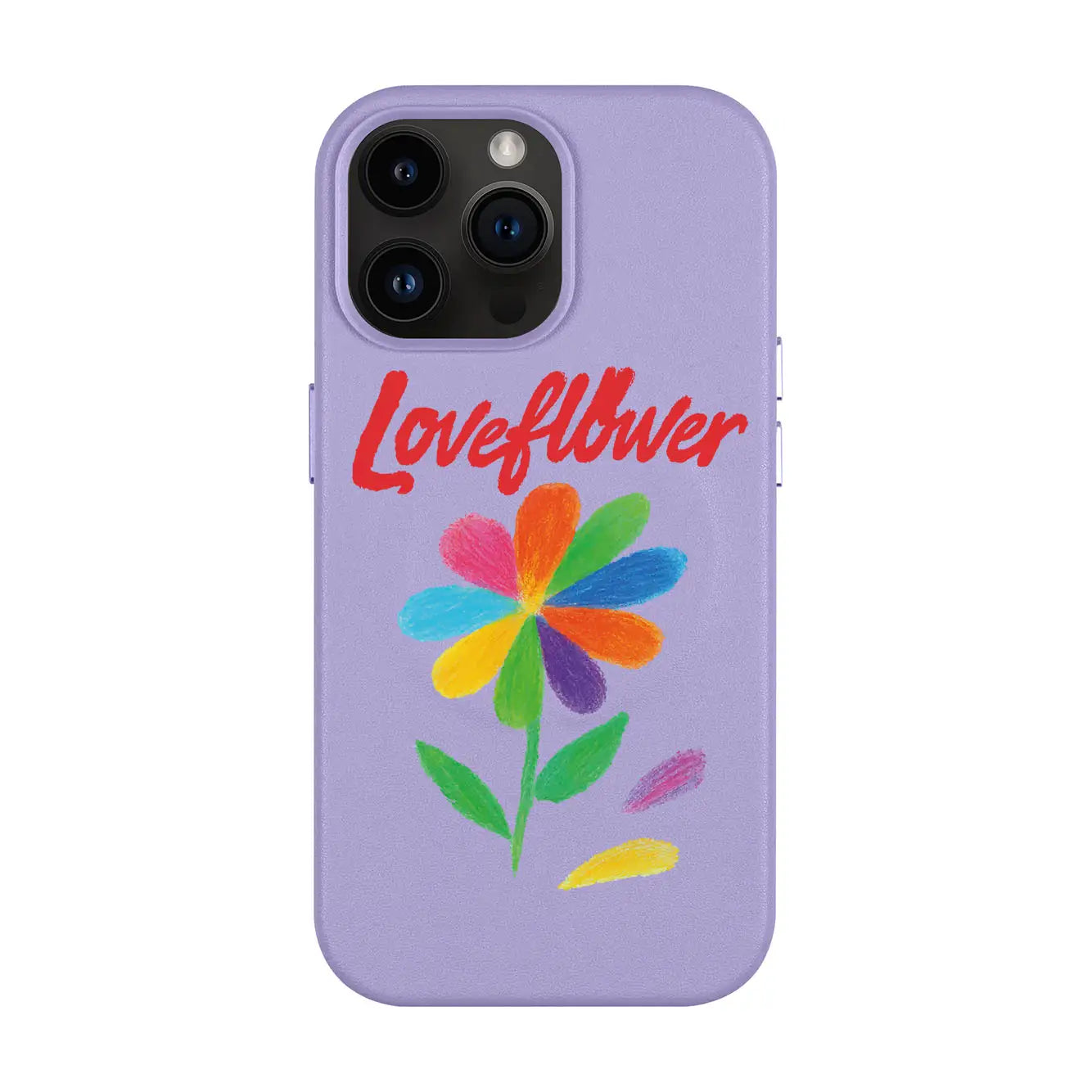 LOVE FLOWER-iPhone 14 Pro Max Leather Kılıf MagSafe Özellikli