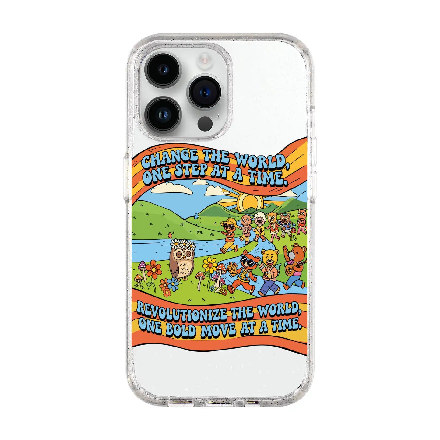 CHANGE THE WORLD-iPhone 14 Pro Max Shiny Kılıf MagSafe Özellikli