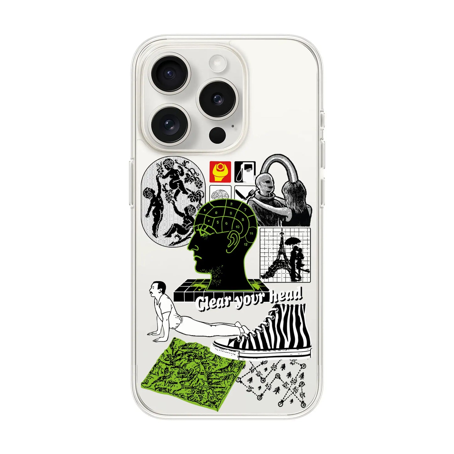 CLEAR YOUR HEAD-iPhone 15 Pro Solid Kılıf