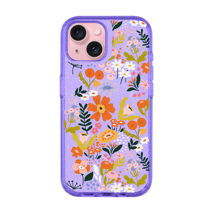 FLOWER-iPhone 15 Shiny Kılıf MagSafe Özellikli