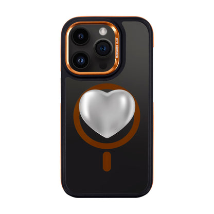 SILVER HEART-iPhone 14 Pro Dark Kılıf MagSafe Özellikli