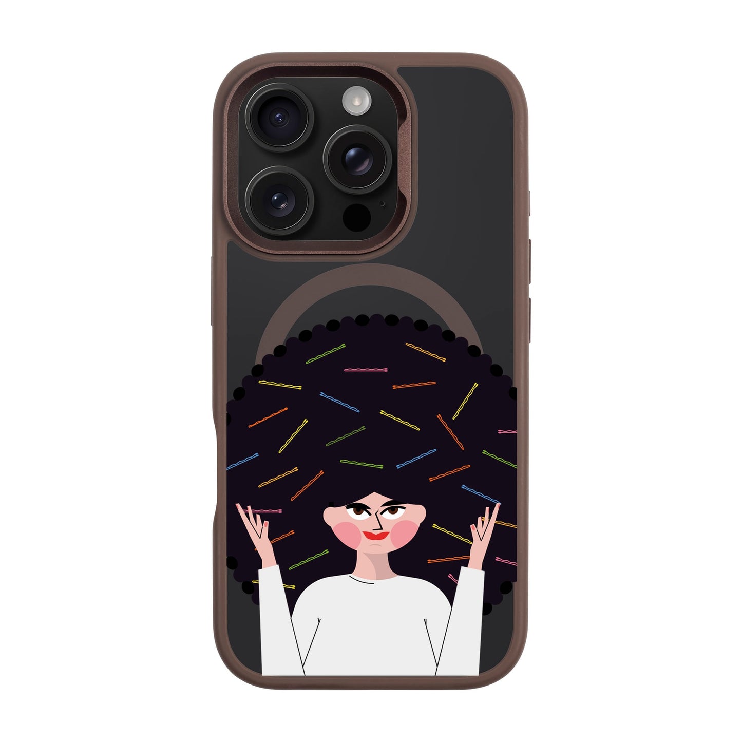 TANGLES OF HAPPINESS-iPhone 16 Pro Rise Kılıf MagSafe Özellikli