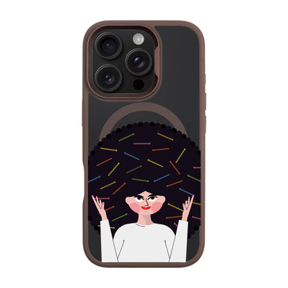 TANGLES OF HAPPINESS-iPhone 16 Pro Rise Kılıf MagSafe Özellikli