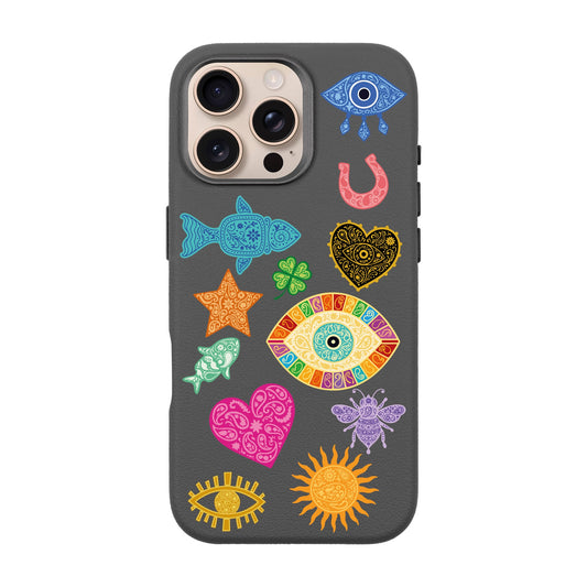 CHARMS BY BERRİN ÖZKAN-iPhone 16 Pro Max Leather Premium Kılıf MagSafe Özellikli
