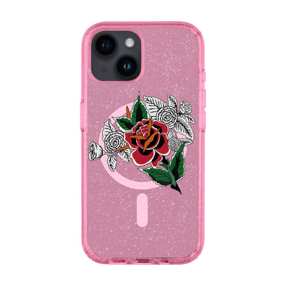 DRY ROSE-iPhone 14 Shiny Kılıf MagSafe Özellikli