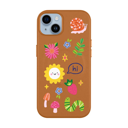 HELLO NATURE-iPhone 14 Plus Leather Kılıf MagSafe Özellikli