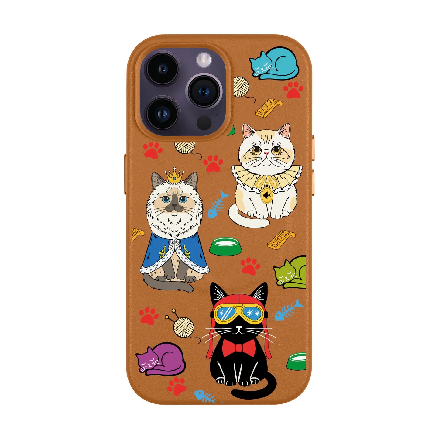 ROYAL CATS-iPhone 14 Pro Leather Kılıf MagSafe Özellikli