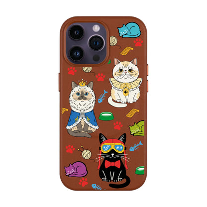 ROYAL CATS-iPhone 14 Plus Leather Kılıf MagSafe Özellikli