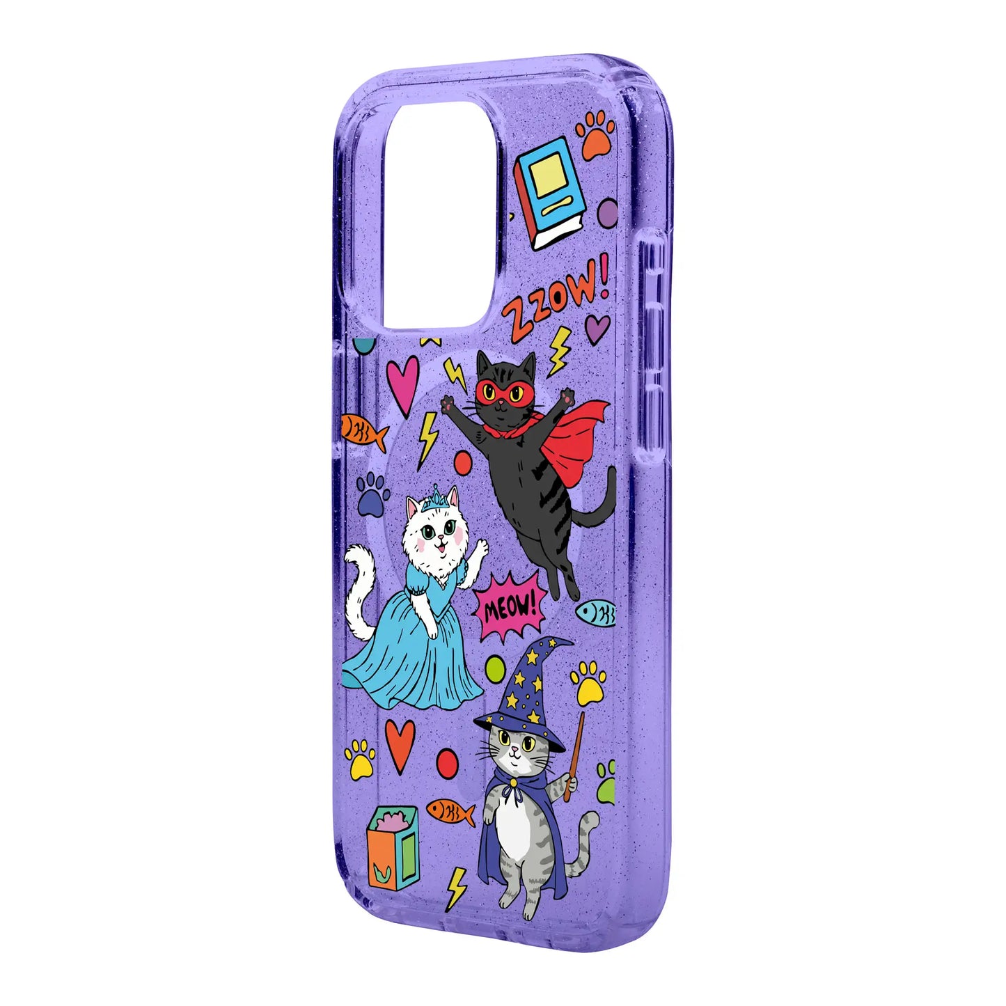 FANTASTIC CATS-iPhone 15 Plus Shiny Kılıf MagSafe Özellikli