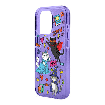 FANTASTIC CATS-iPhone 14 Pro Shiny Kılıf MagSafe Özellikli