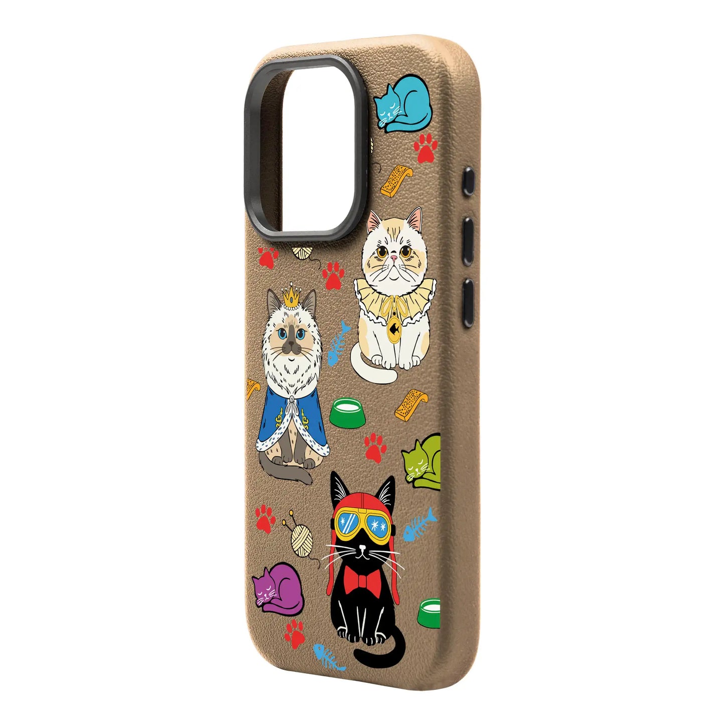 ROYAL CATS-Leather Premium Kılıf MagSafe Özellikli - iPhone 16 Pro Max