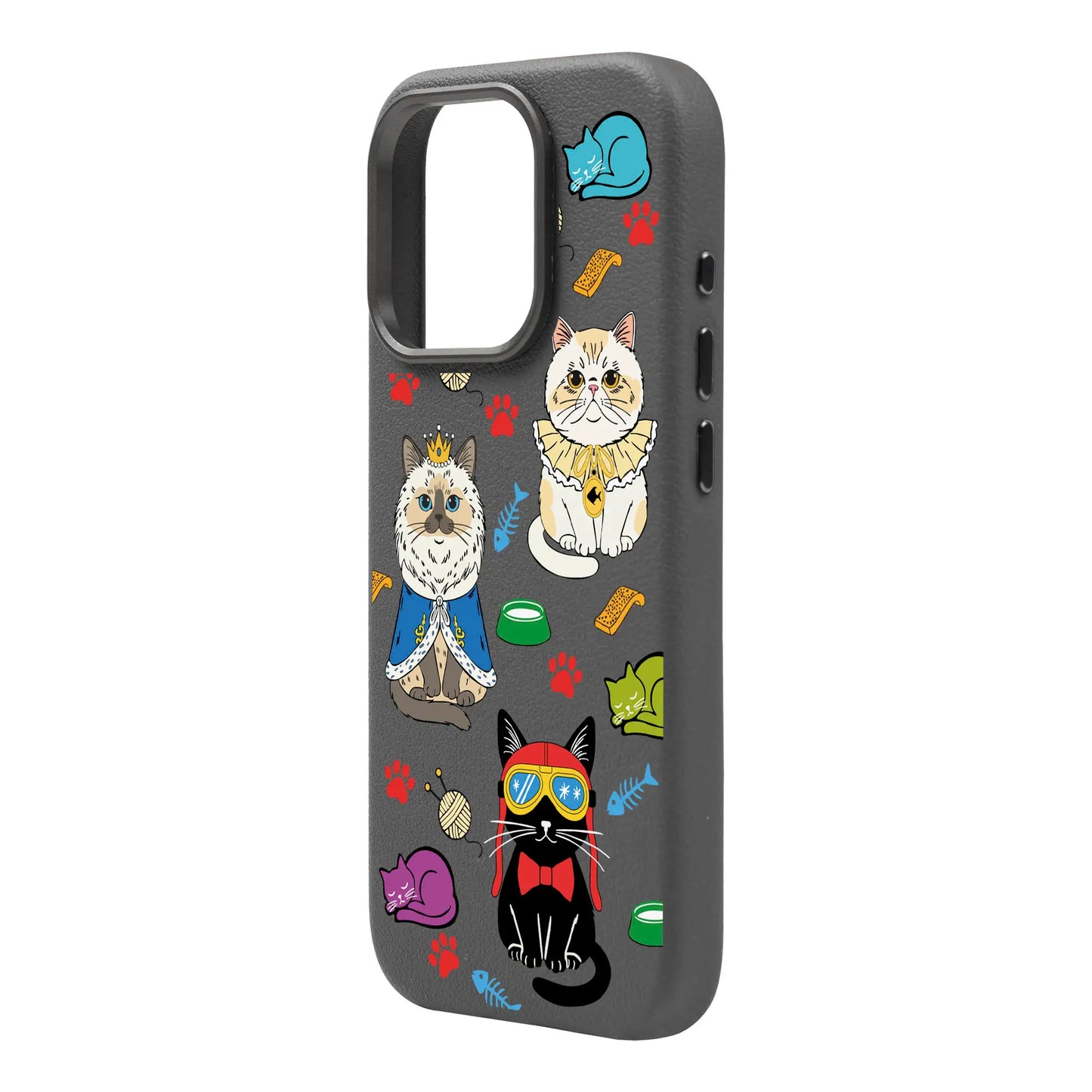 ROYAL CATS-Leather Premium Kılıf MagSafe Özellikli - iPhone 14