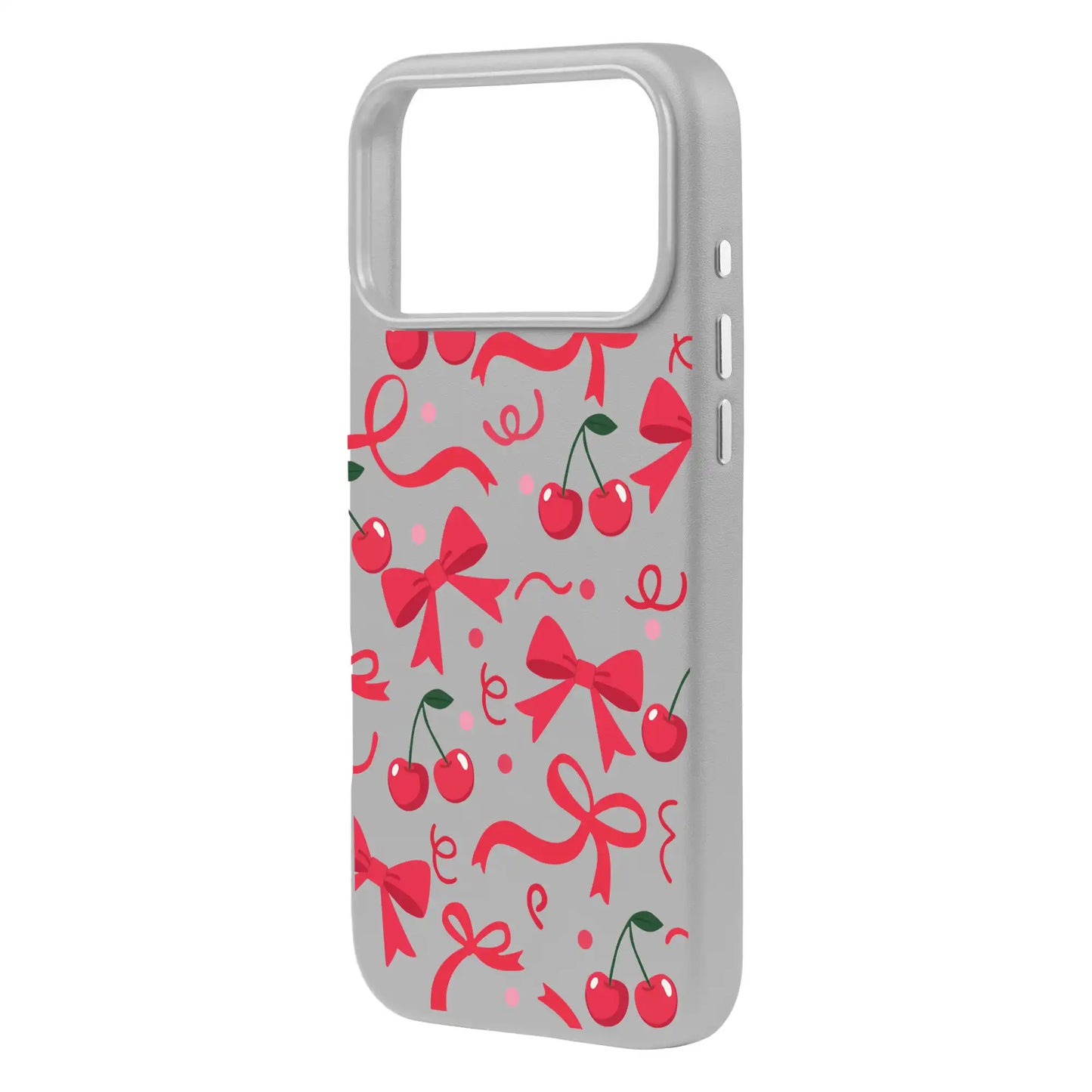 CHERRY RIBBON-Signature Leather Kılıf MagSafe Özellikli - iPhone 17 Pro