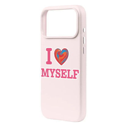 I LOVE MYSELF-Signature Leather Kılıf MagSafe Özellikli - iPhone 17