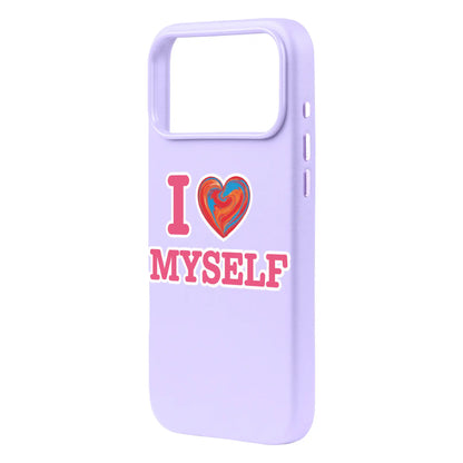 I LOVE MYSELF-Signature Leather Kılıf MagSafe Özellikli - iPhone 17 Pro