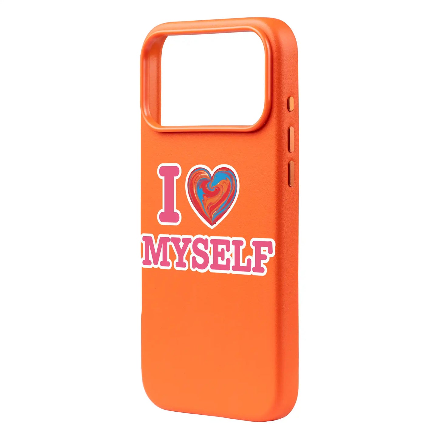 I LOVE MYSELF-Signature Leather Kılıf MagSafe Özellikli - iPhone 17 Pro