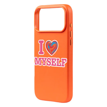 I LOVE MYSELF-Signature Leather Kılıf MagSafe Özellikli - iPhone 17