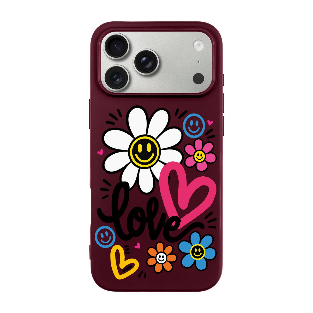 LOVE BLOOM-Ultra Silikon Kılıf-iPhone 18 Pro Max